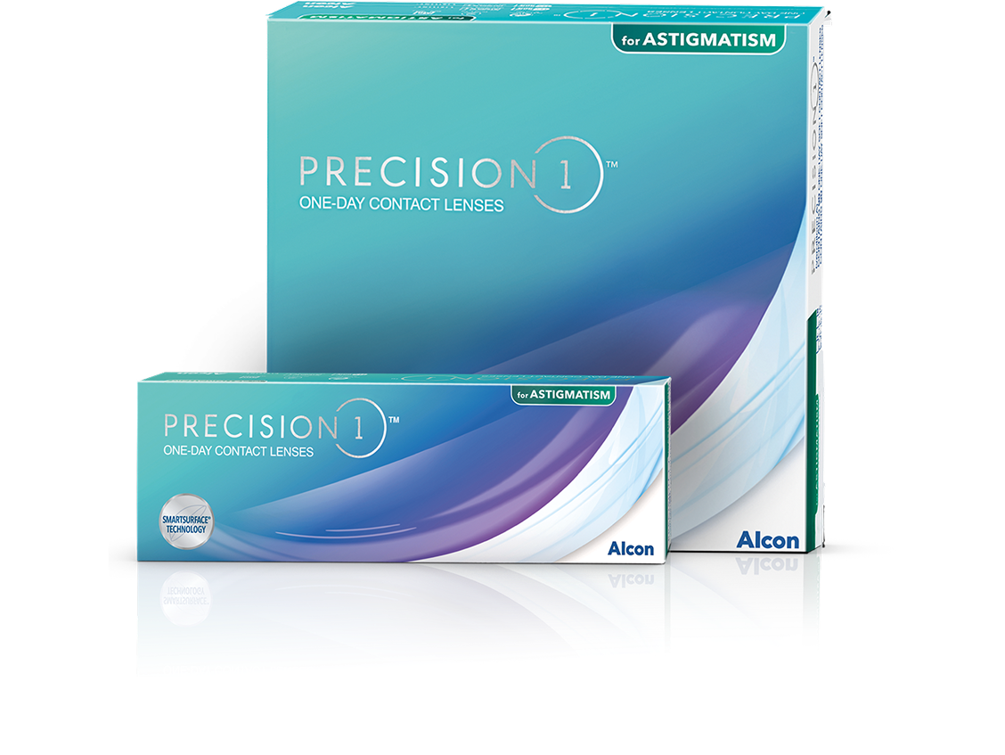 Caja de lentes de contacto PRECISION1 para Astigmatismo Alcon - línea tórica