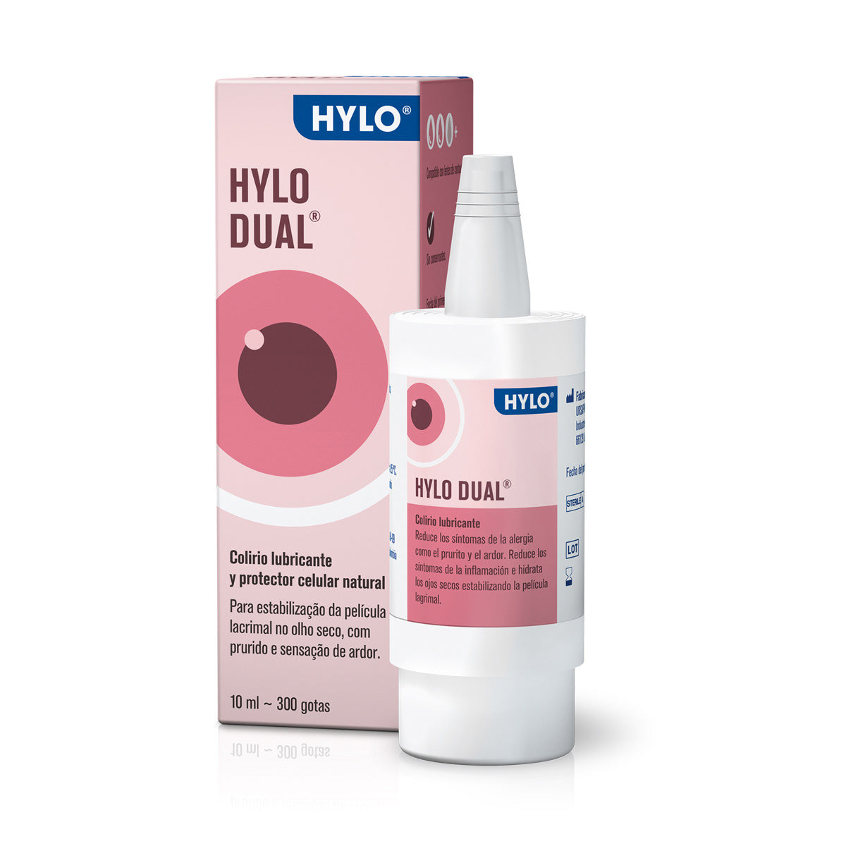 Hylo Dual caja y frasco